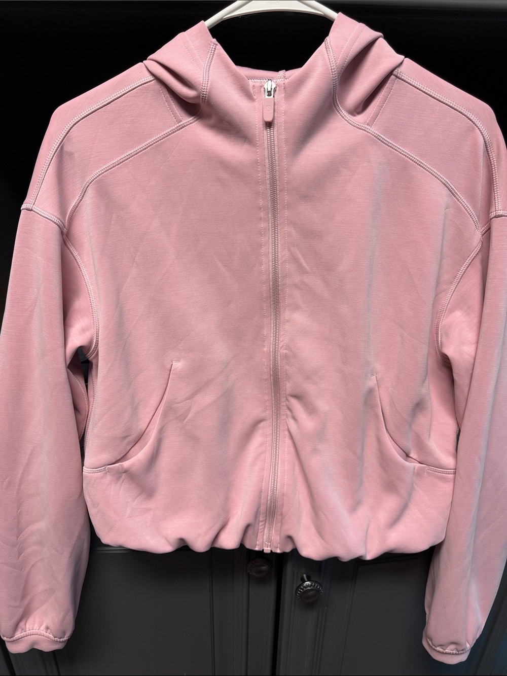 Lululemon Women's Pink Hooded Zip Jacket size 2
